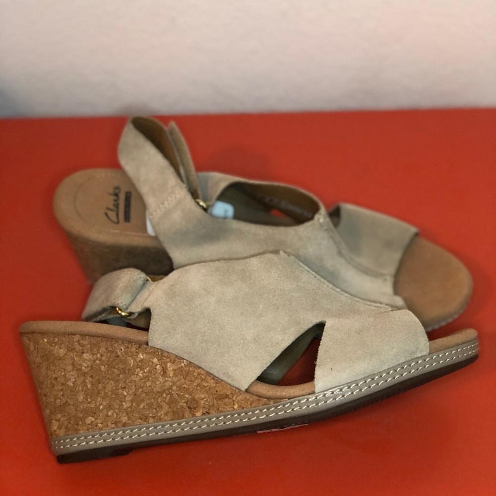 Sand Suede Wedges